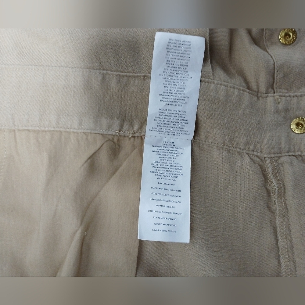 Micheal Kors Linen/ Cotton Wide Leg Jumpsuit. Size M - Picture 10 of 13